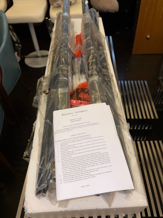 Zone 3-CUP- Regina Andrew Viper Chandelier & LED Light Bulbs