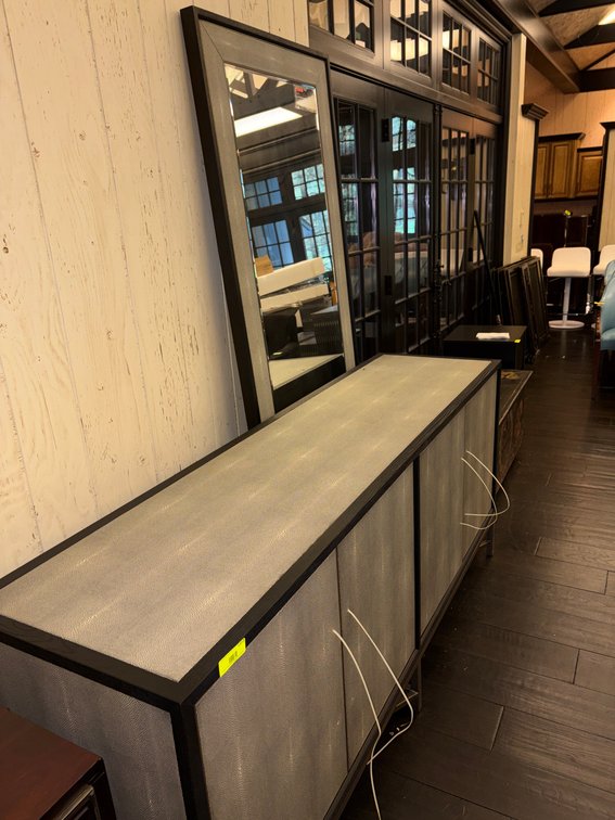 Zone 3-CUP- Shagreen Credenza and Mirror