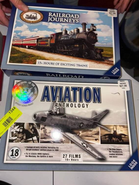 Zone 3-CUP- Railroad and Aviation DVD Box Sets