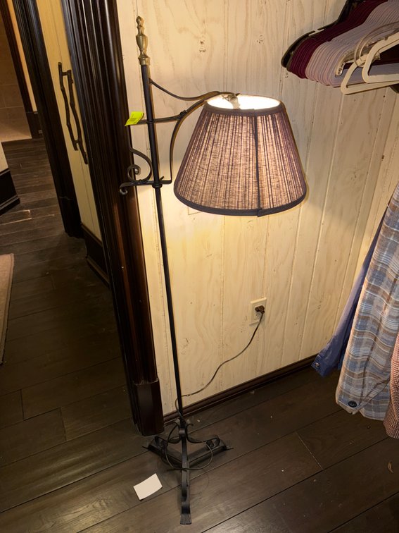Zone 3-CUP- Black Metal Bridge Arm Floor Lamp