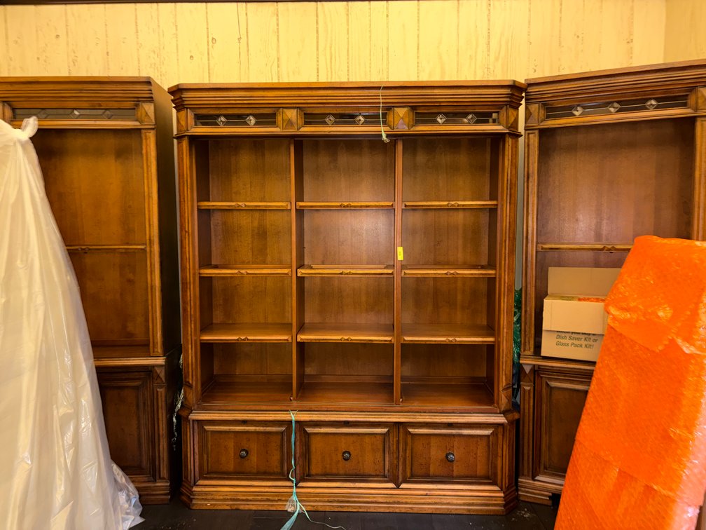 Zone 3-CUP- Wood Bookcases Wall Units