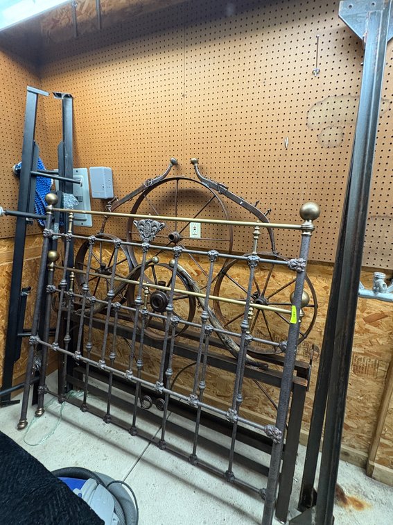 Zone 3-CG- Wagon Wheel Bed Frame