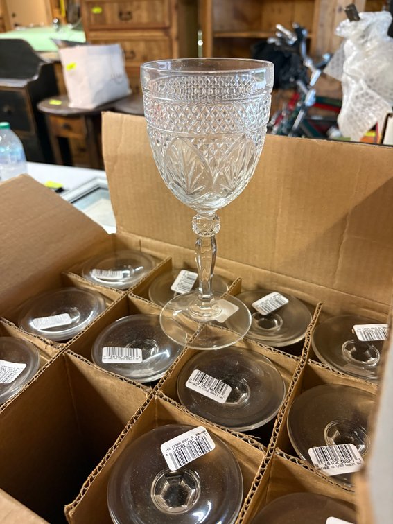 Zone 3-CG- Cut Crystal Stemmed Goblets