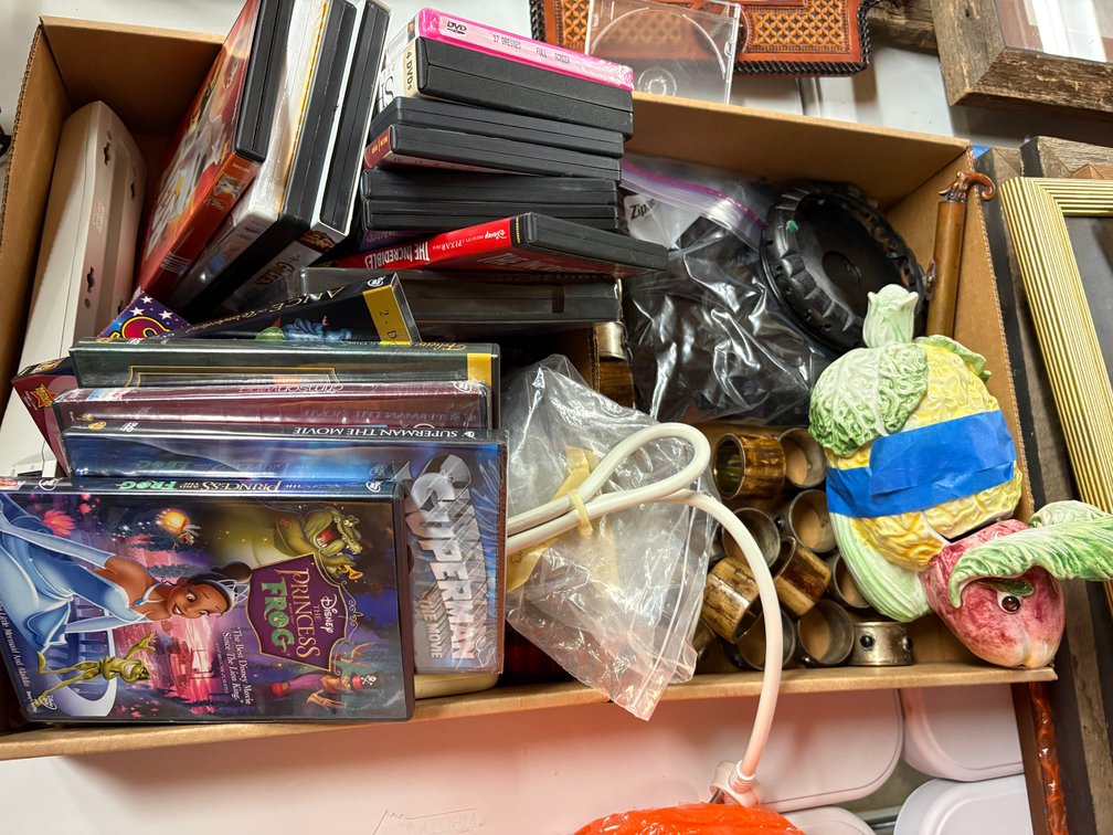 Zone 3-CG- Assorted DVDs, Napkin Rings, Power Cord