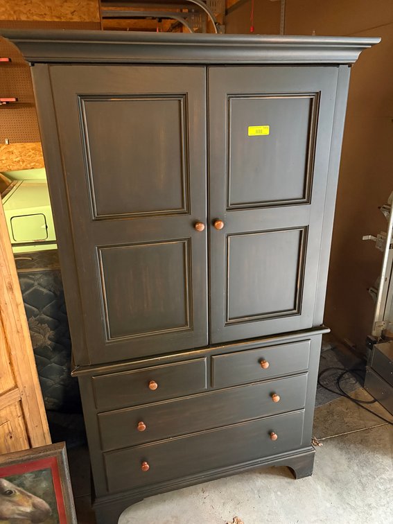 Zone 3-CG- Painted Wood Media Armoire