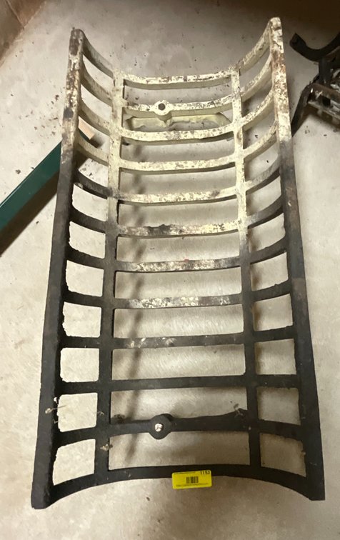 Zone 2-G- Curved Cast Fireplace Metal Grate