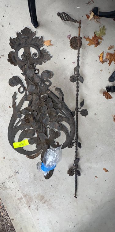 Zone 2-G- Cast Iron Bracket and Twisted Rod