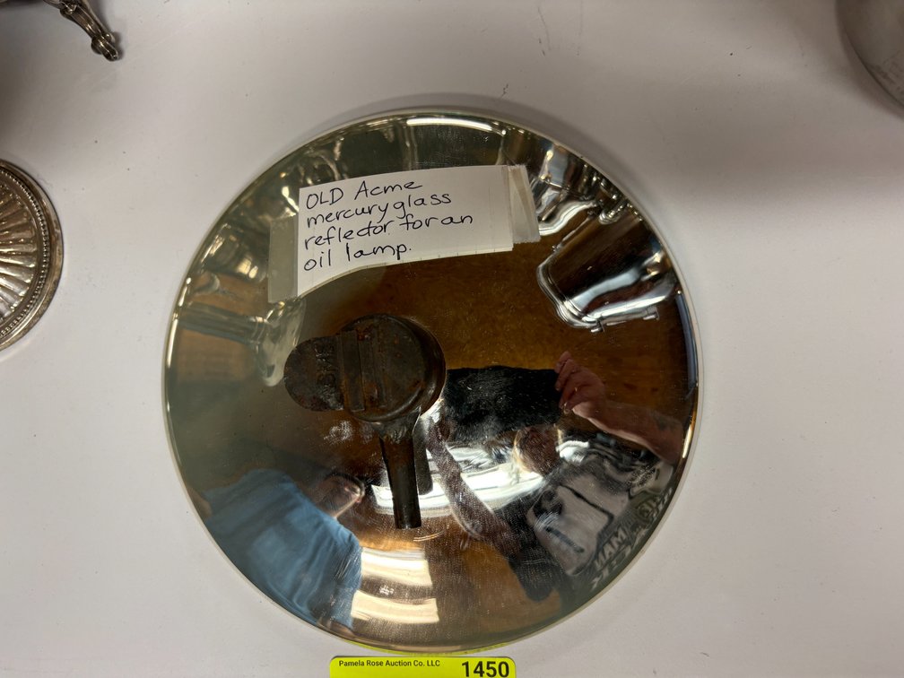 Zone 3-CG- Acme Mercury Glass Oil Lamp Reflector
