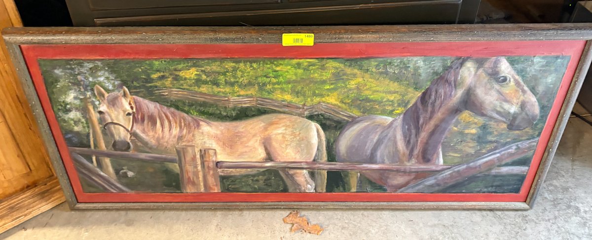Zone 3-CG- Framed Panoramic Horse Painting