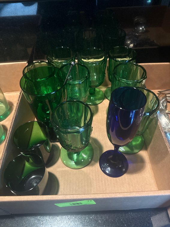 Zone 1-BK- Green Glassware