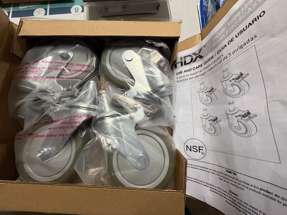 HDX 5" Industrial Stem Casters