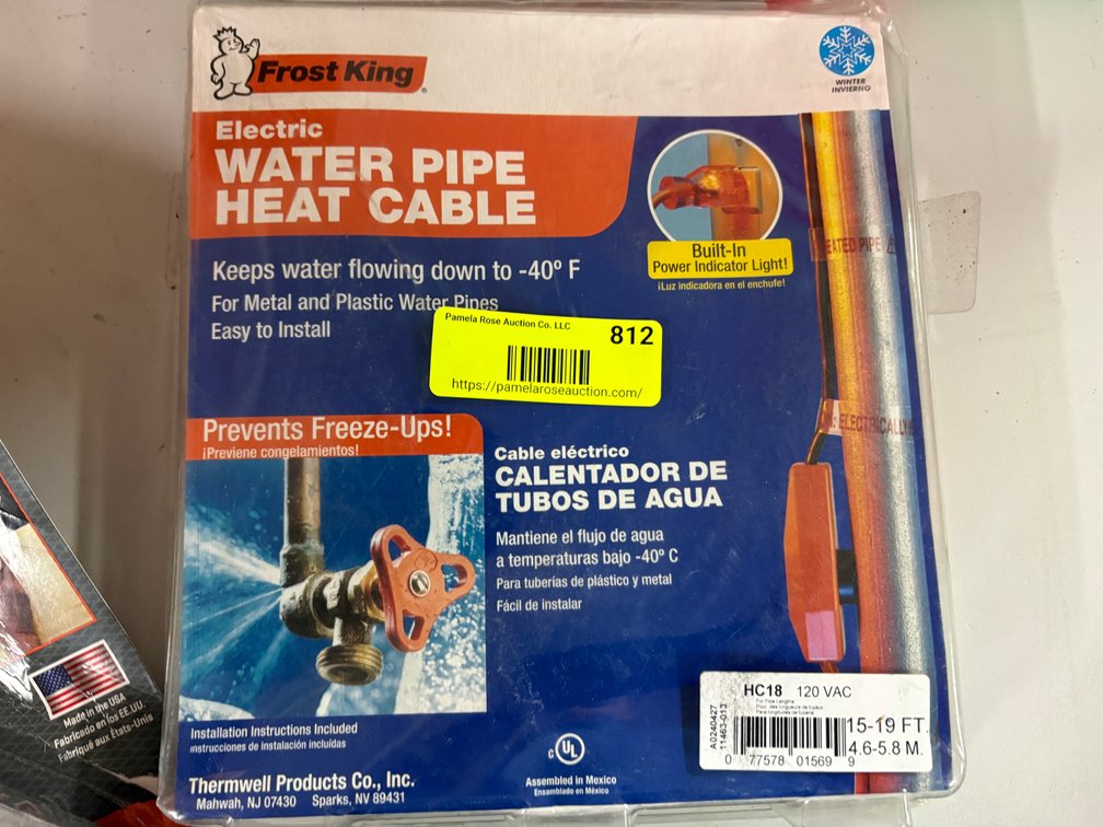 Frost King Water Pipe Heat Cable