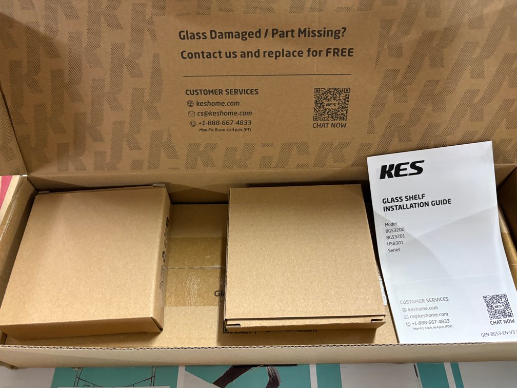 KES Glass Shelf Kit