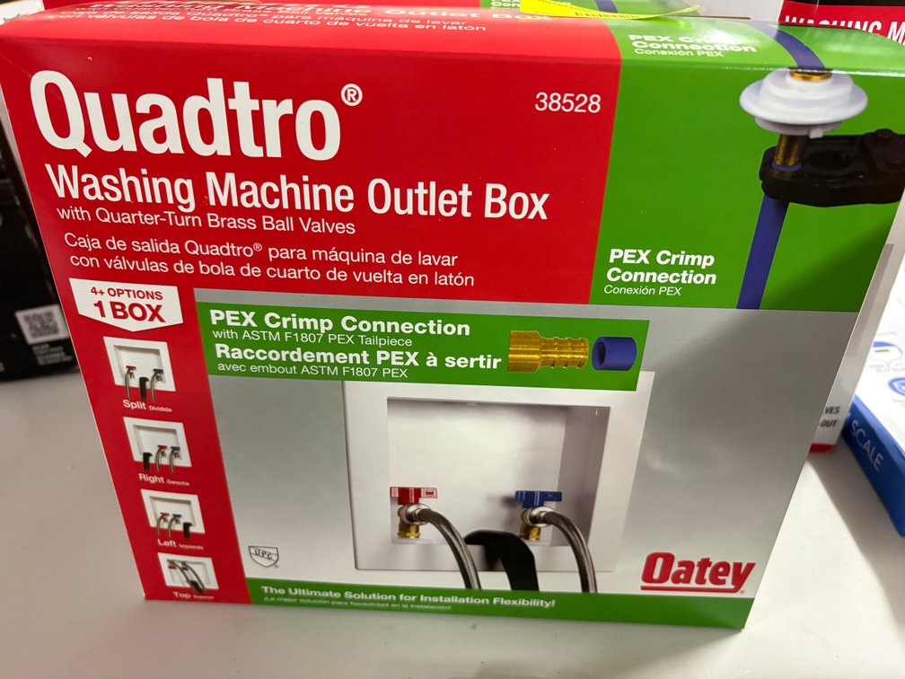 Oatey Quadtro Washing Machine Box