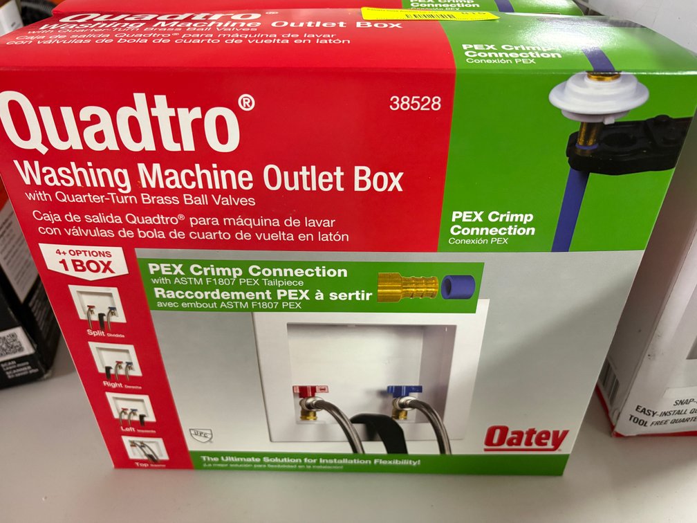 Oatey Quadtro Washing Machine Box