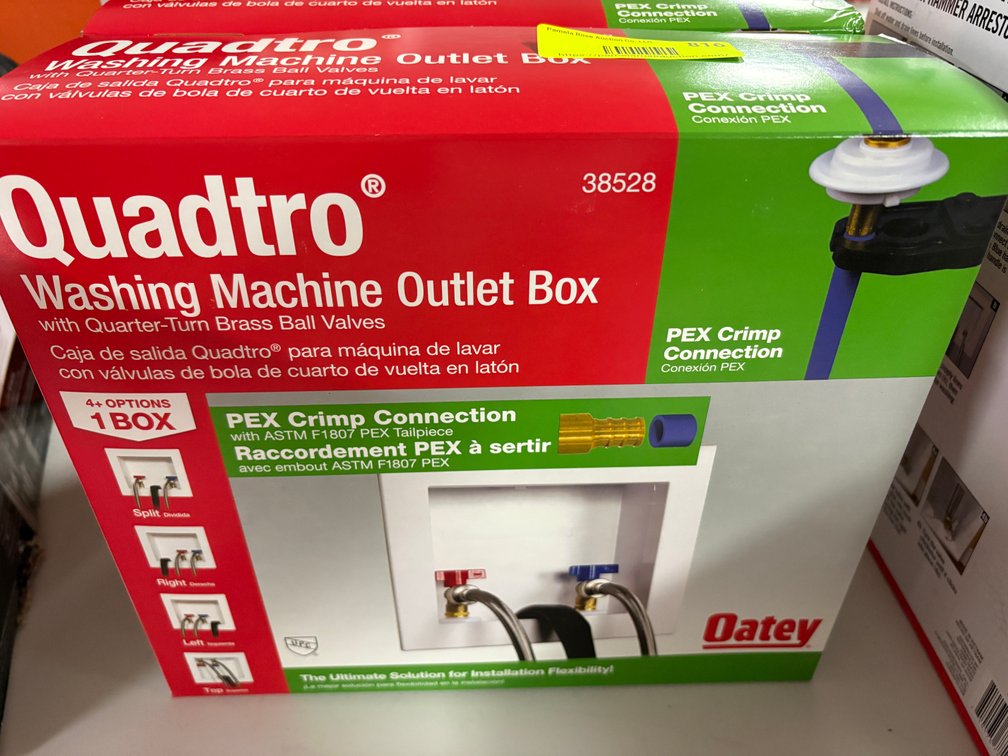 Oatey Quadtro Washing Machine Box