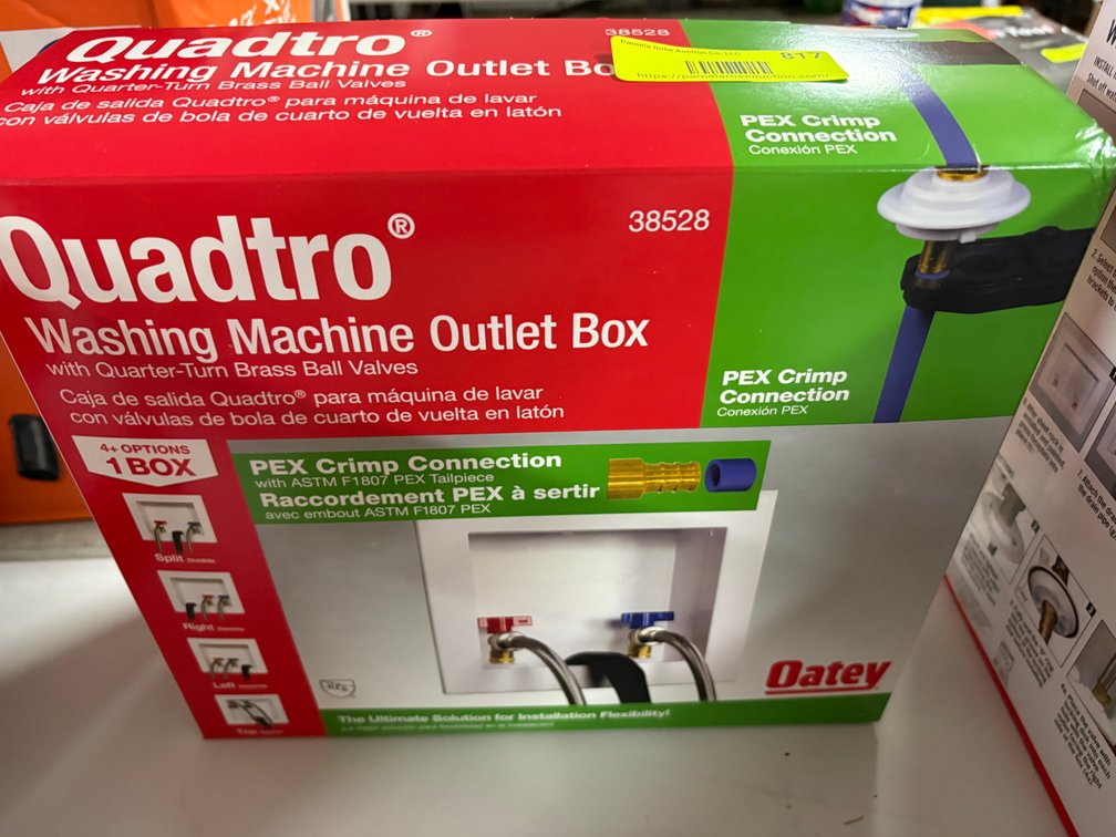 Oatey Quadtro Washing Machine Box