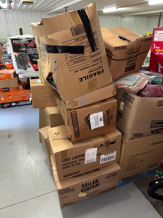 Pallet Of Assorted Dollar General Christmas Decor