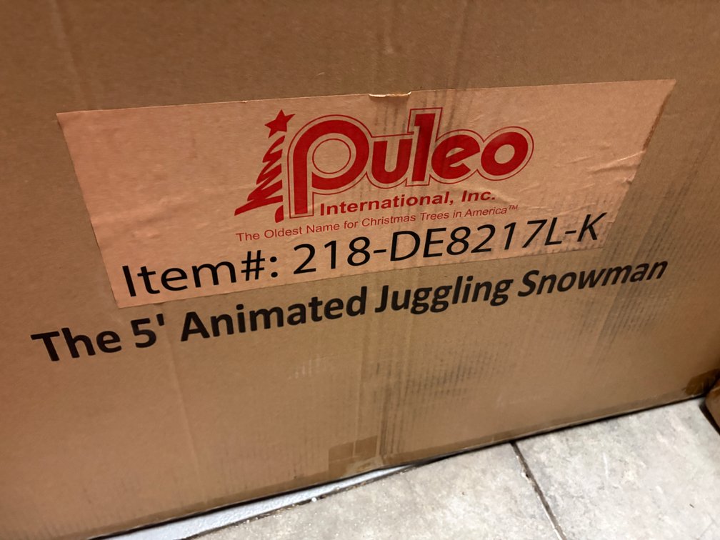 Puleo 5' Animated Juggling Snowman