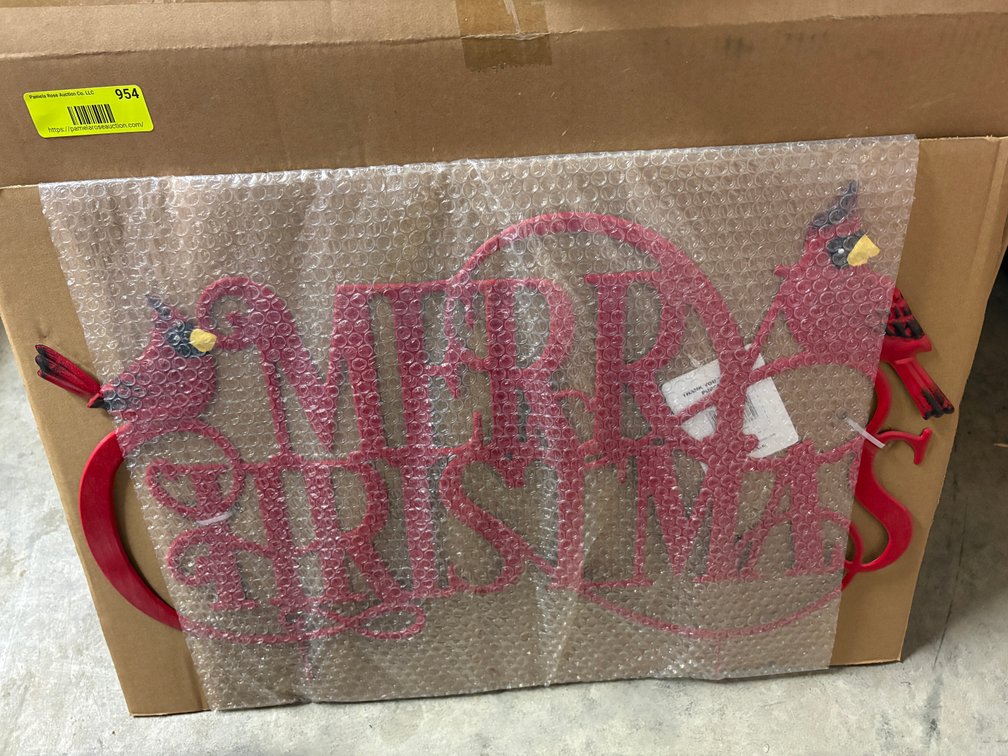 Merry Christmas Cardinal Yard Sign