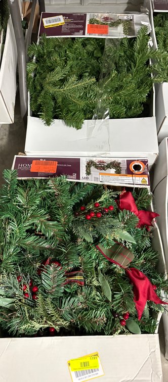 (2) Home Accents Garland
