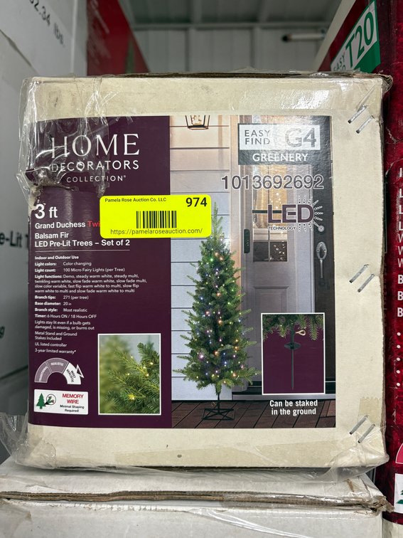 3 ft Grand Duchess Twinkling Balsam Fir Pre-Lit Christmas Trees