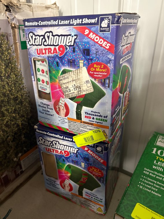 (2) Star Shower Laser Lights