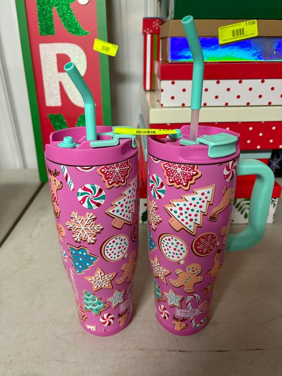 (2) Simply Bella Holiday Tumblers