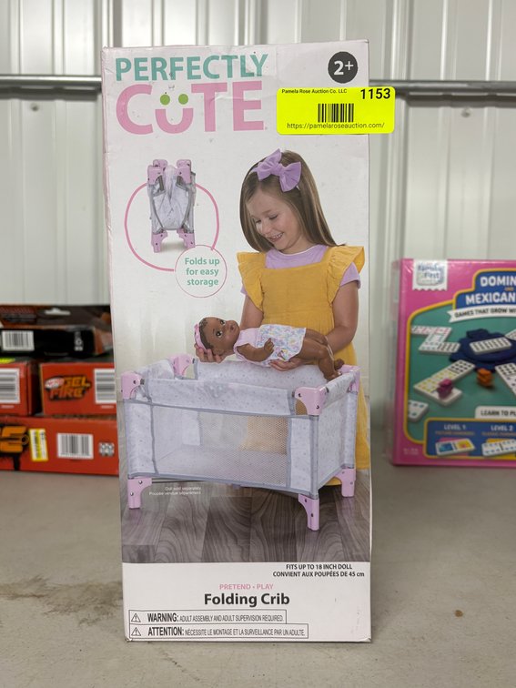 Perfectly Cute Folding Doll Crib