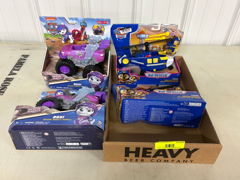 (4) PAW Patrol Toy Vehicle Sets
