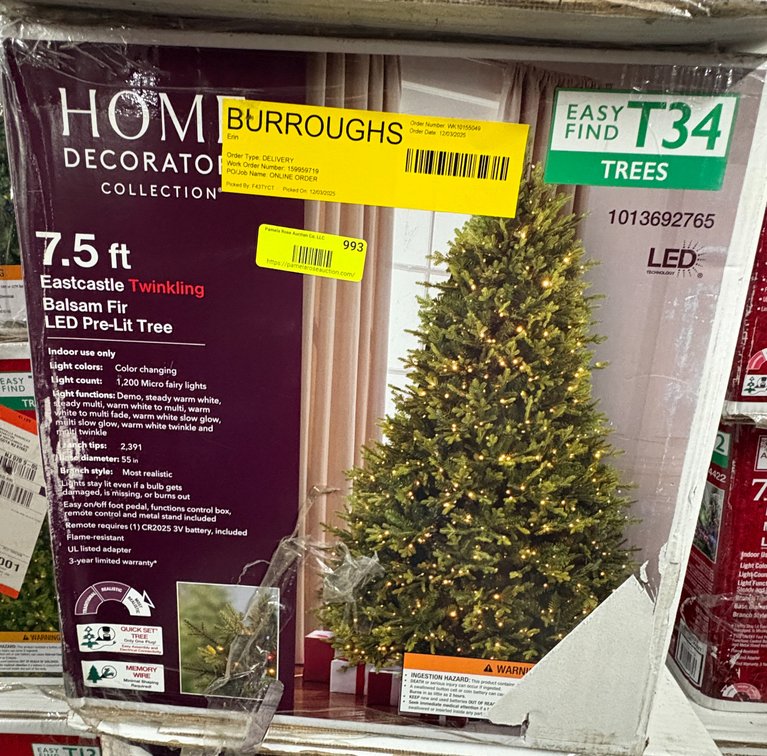 Home Decorators Collection 7.5 ft Pre-Lit Tree
