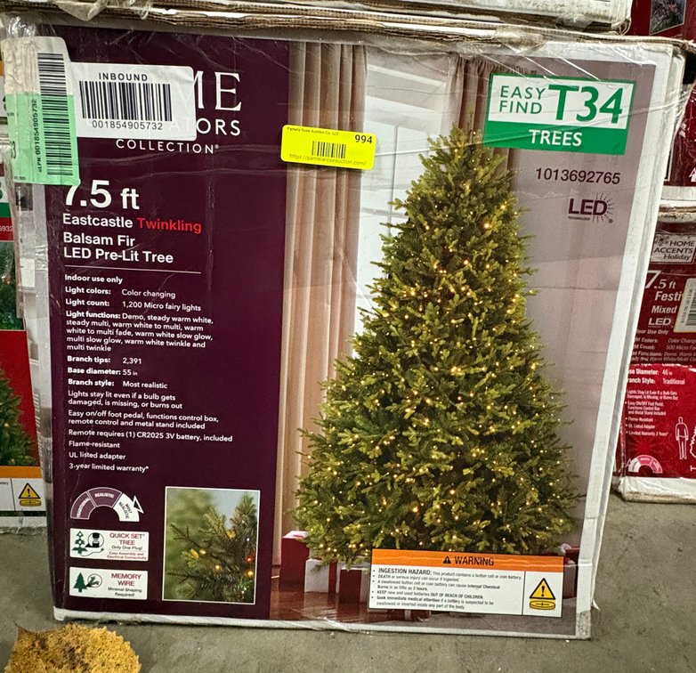 Home Decorators 7.5 ft Pre-Lit Tree