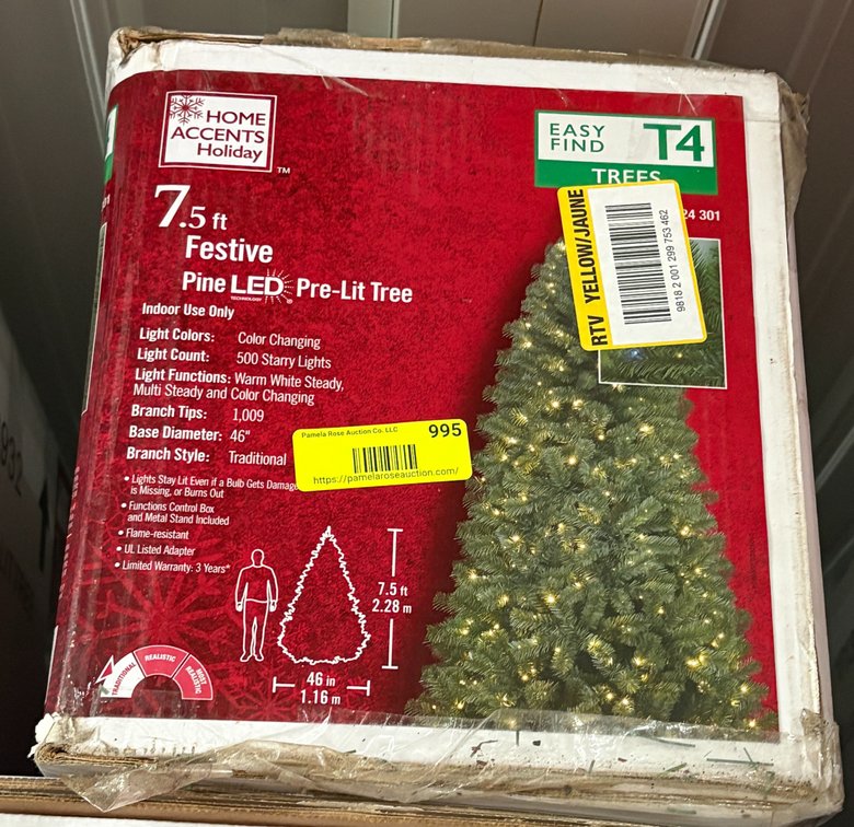 Home Accents Holiday 7.5 ft Pine Tree
