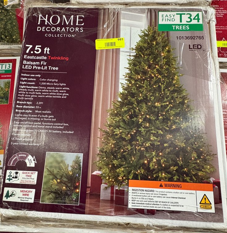Home Decorators 7.5 ft Christmas Tree