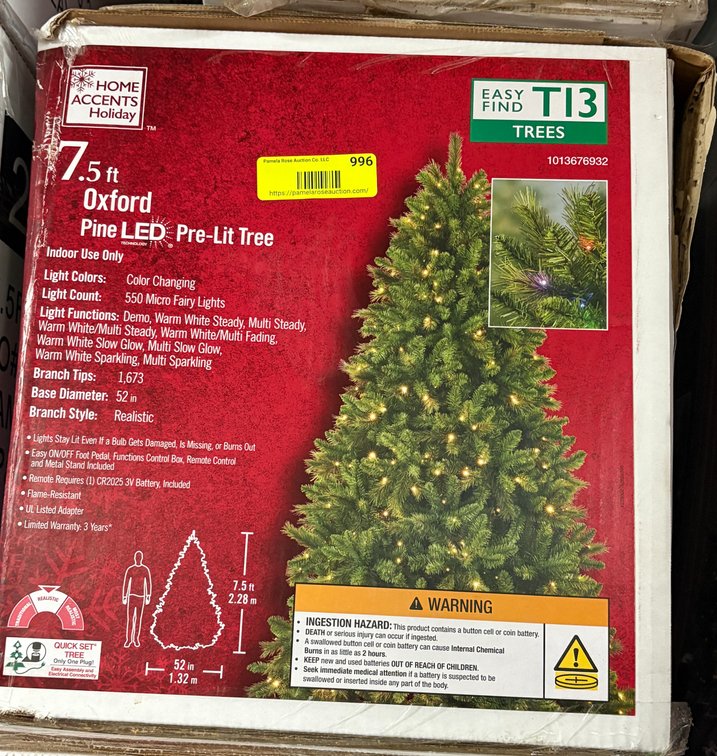 Home Accents Holiday 7.5 ft Pine Tree