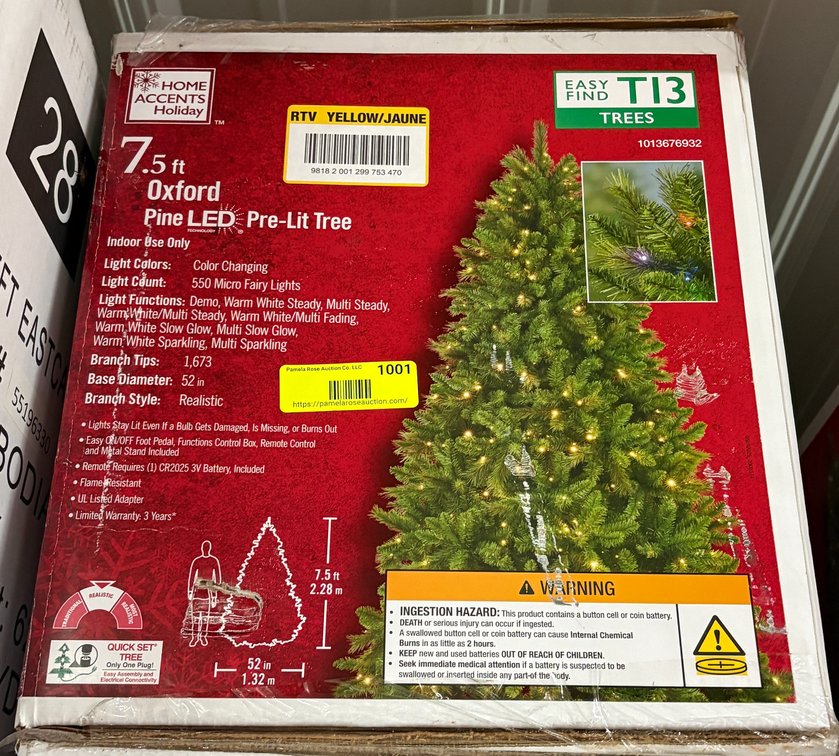 Home Accents Holiday 7.5 ft Pine Tree