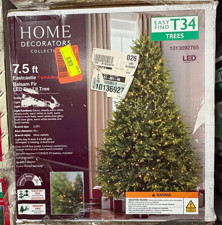Home Decorators 7.5 ft Pre-Lit Tree