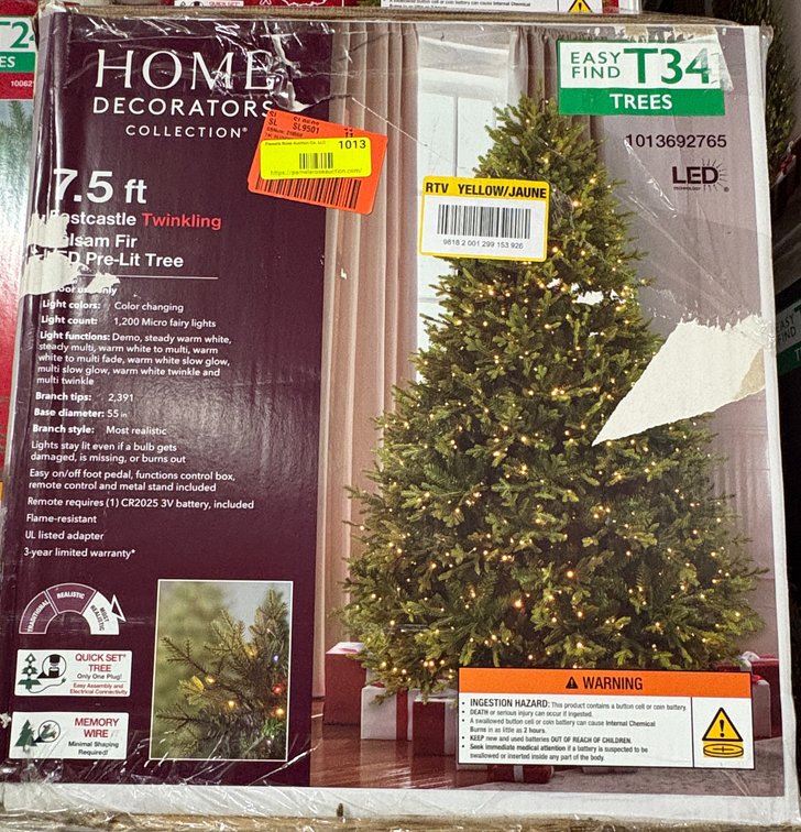 Home Decorators 7.5 ft Pre-Lit Tree