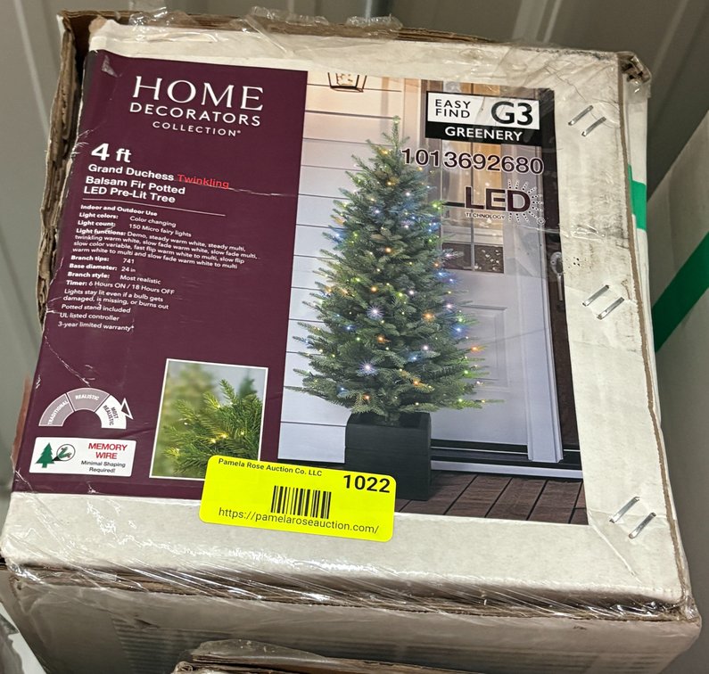 Home Decorators 4 ft Pre-Lit Tree