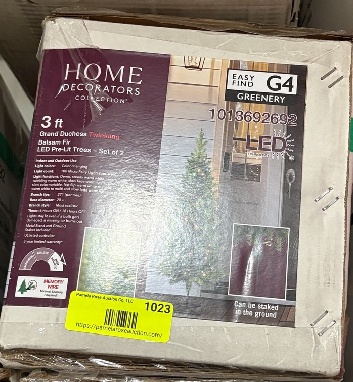 3 ft Grand Duchess Twinkling Balsam Fir Pre-Lit Christmas Trees