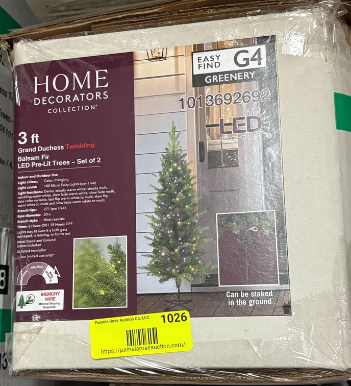 3 ft Grand Duchess Twinkling Balsam Fir Pre-Lit Christmas Trees