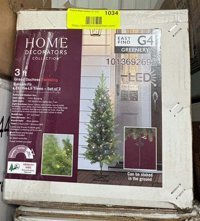 3 ft Grand Duchess Twinkling Balsam Fir Pre-Lit Christmas Trees