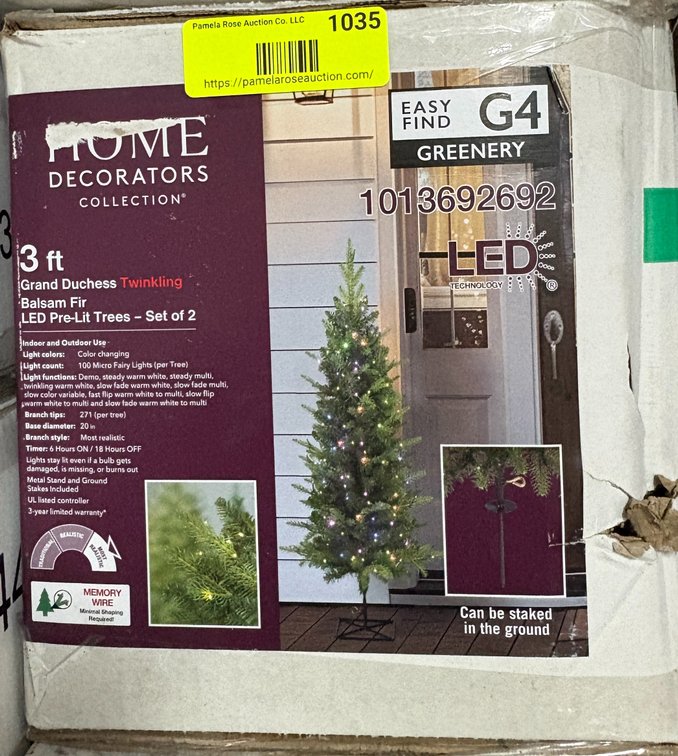 3 ft Grand Duchess Twinkling Balsam Fir Pre-Lit Christmas Trees