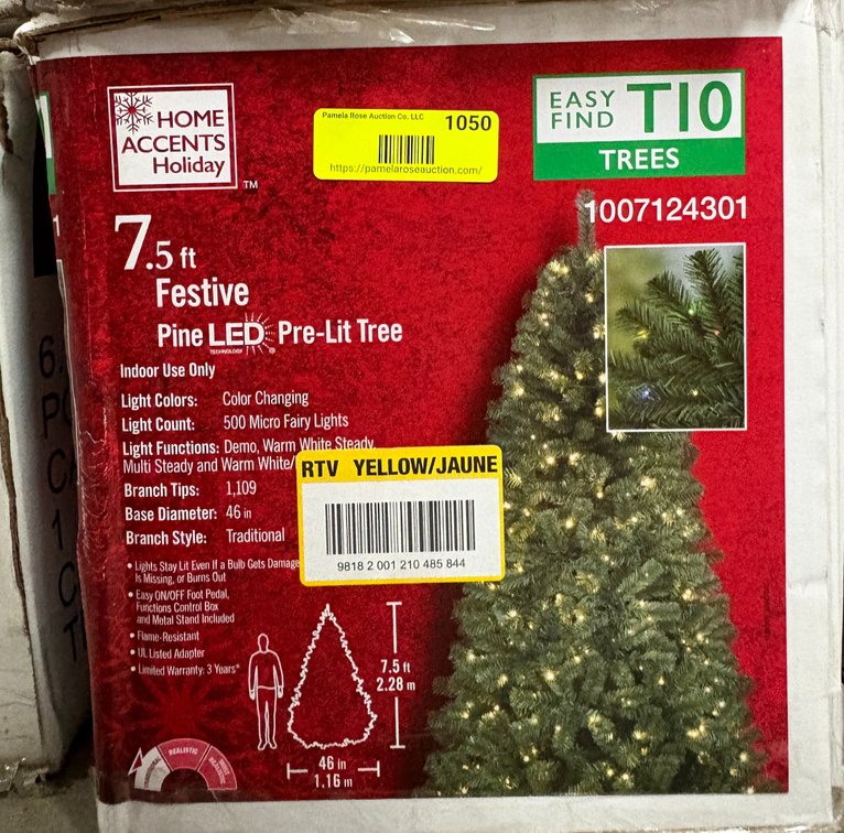 Home Accents Holiday 7.5 ft Pine Tree