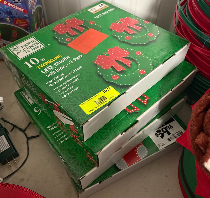 (4) Home Accents Holiday Wreaths