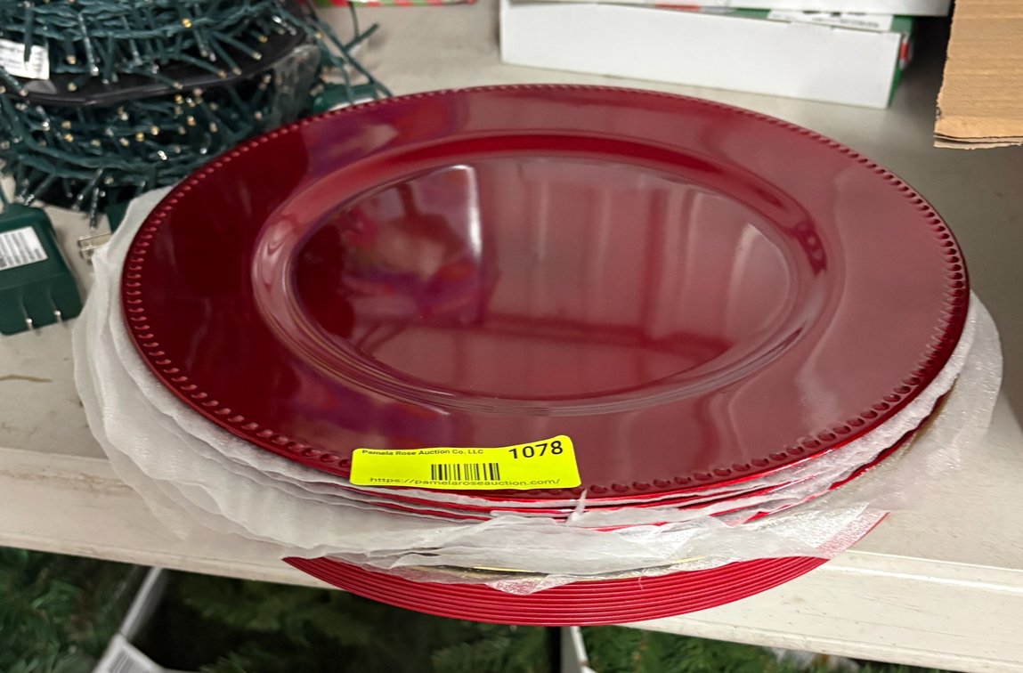 Red Charger Plates