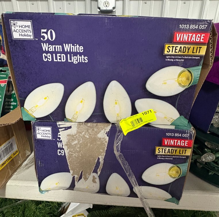 (2) Home Accents Holiday C9 LED Lights