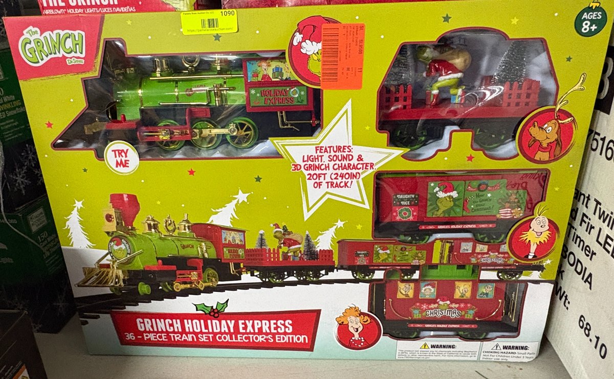 Grinch Holiday Express Train Set
