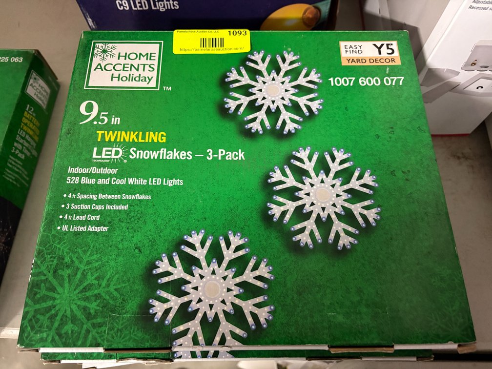 (3) Home Accents Holiday Snowflakes
