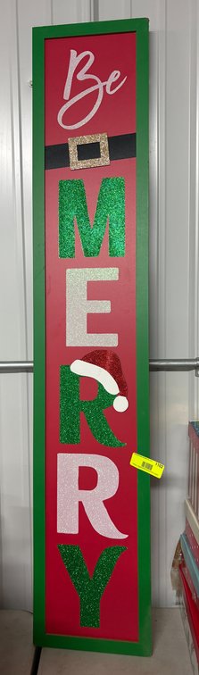 "Be Merry" Christmas Porch Sign
